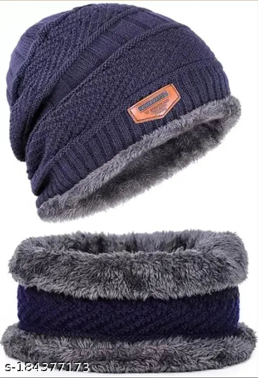 Unisex Random Colors Winter Cap Set