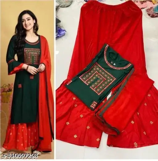 Beautifull Stylish Rayon Women Dupatta Set