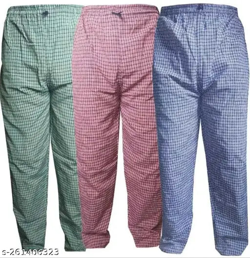 PYJAMA COMBO PACK 3 GREEN/RED/BLUE