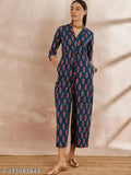 BLUE MAROON JUMPSUIT