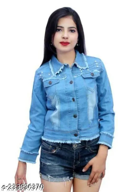 Pearl denim jacket