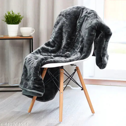 Solid color king size winter blanket kambal