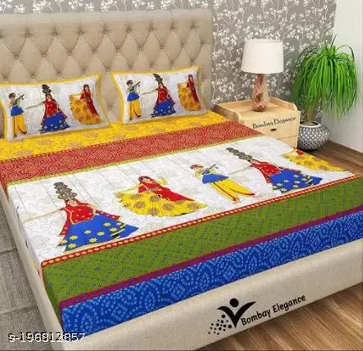 100% jaipuri cotton bedsheet