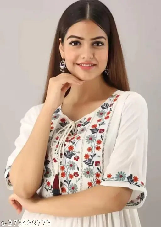 Vansh Present Women Cotton Emb. Kurti