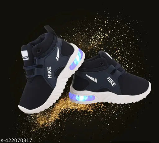 Kids Footwear Led Shoes, Casual Led Velcro Shoes, Light weight Shoes, Outdoor Indoor Shoes, Casual Shoes for Little Tiny Kid Baby Boy Girl Shoes T61Blue