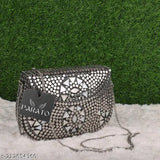 PARATO Handmade Silver Metal Bag Decorated with Sheep / Sling Bag / Clutch / Party / Bride