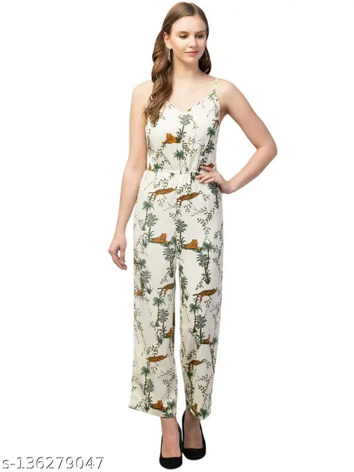 Spegety Neck printed Jumpsuits