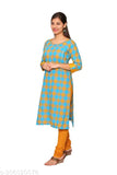 Feeding Kurti ; Materntiy Kurti ; Zipper Kurti ; Pregnancy Kurti ; Mother's Kurti ; Feeding Kurta Pure Cotton blue mustard