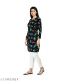 IndiWeaves® Women Digital Printed Velvet Warm Kurtis for Winters [Pack of 1]