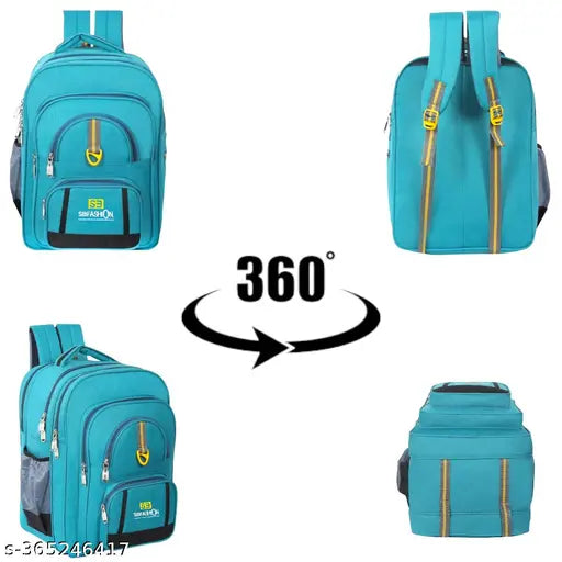 SB Fashion V-1 75L Large size School Bag for 5 to 10 Class Students for Unisex ( Blue) | Tiffin bags + stationary bag|