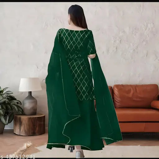 Women's And Girl's Kurti Sarara Wear with dupatta