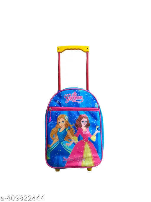 Indian Riders Beauty Girl School Kids Trolley Bag - 16 Inches- School Bag Trolley Bag Waterproof Trolley (Multicolor, 25 L) BLUE