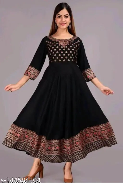 Fastal Look Women Printed Anarkali Kurti