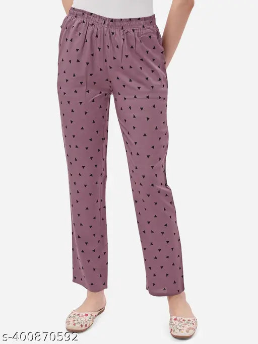 ANJIR Women's Premium Cotton Pyjama Pant With Pockets