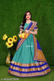 Bollywood Designer Litchi Silk South Indian Narayanpet Lehangha choli-Janki.