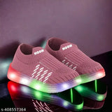 Breathable Shiny Shoes for Little Champ and Beautiful Cindrella Shoes for Summer and Winter with Led Light, (Light Wale Shoes) Age 1-5 years Slip On Sneaker Onion