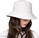 STYLISH Bucket Hat Round Cotton Caps for Girls/Women FOR FORMAL CASUAL AND BEACH WEAR boys and girls