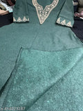 Green Woolen Kurta, Kashmiri Kurta, Pashmina woolen Kurta