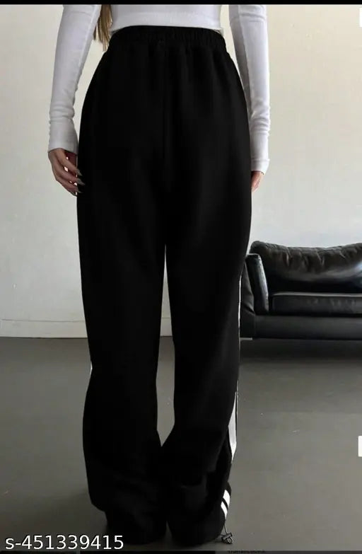 White Patti Black Trouser