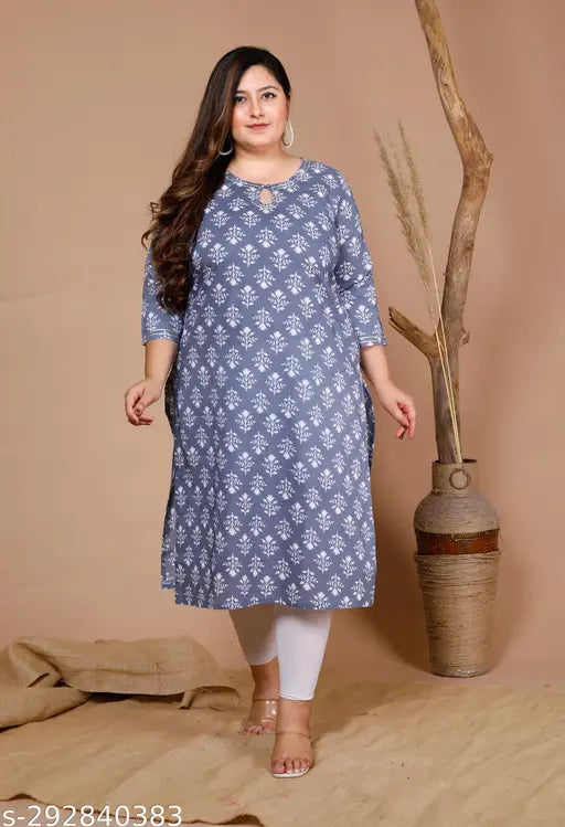 Pacify Plus Size Kurta | Cotton Kurta | Printed Kurta | Stylish Kurta | Kurta lenght 46 | Best Kurta |