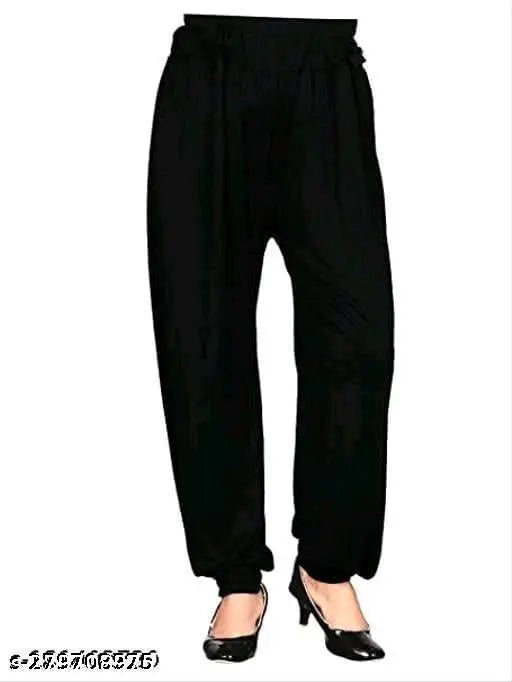 Women's Harem Relaxed Fit Regular Wear For Women ( Black)