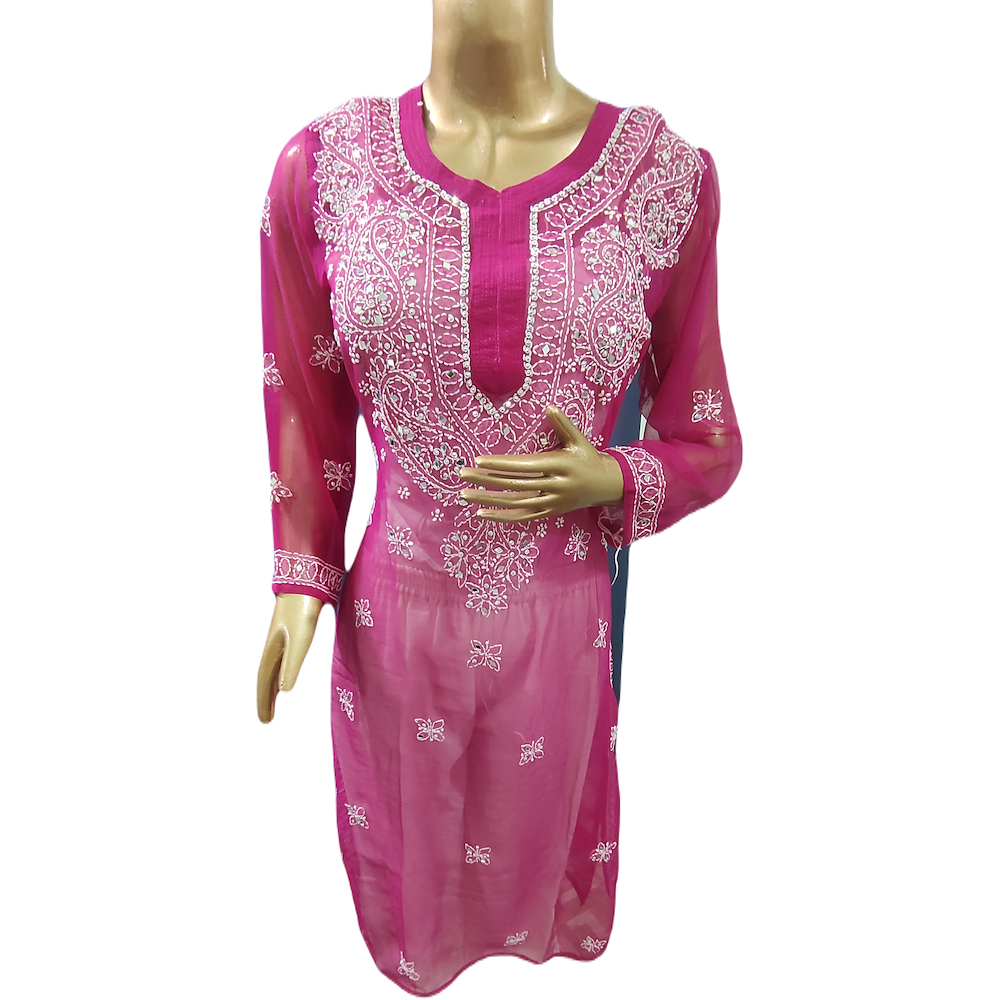 Mirror work kurta palazzo - GillKart