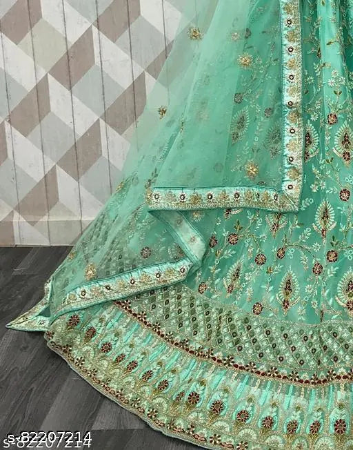 Women Sea Green Best Lehenga Choli