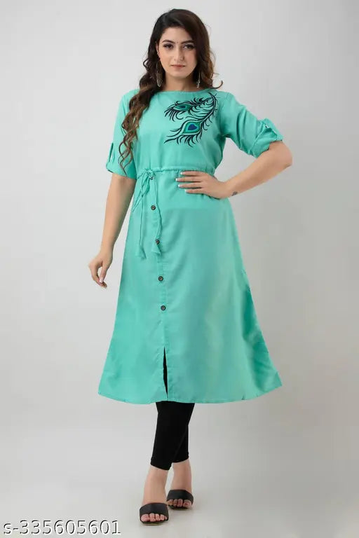 Morpankh Aline Printed Kurti