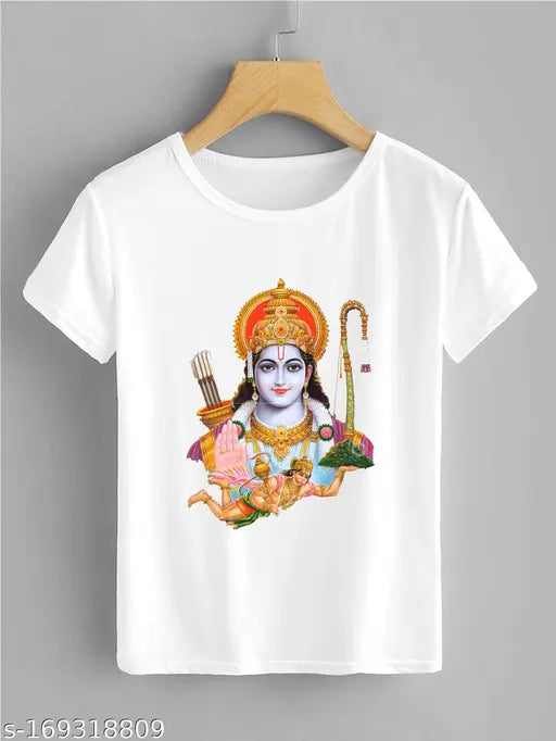 Rama Tshirt, Jai Sri Ram Tshirt, Hanuman Face Tshirt, Hindu God Tshirt, Ramyan Tshirt-T1012