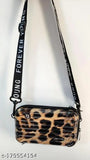 Box sling bag animal print side bag for girls