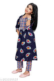 Girls Printed Kurta Set