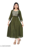 Rayon Embroidery Anarkali Kurti