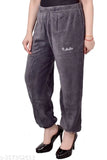 Velvet Women Harem Pants Grey