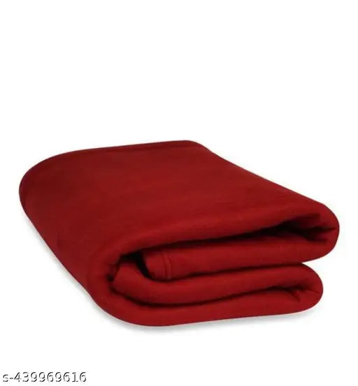 MBK Panipat Blanket Red Plain