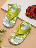 Premium Pumpkin Candy Flipflops - Neon Green (Boys)