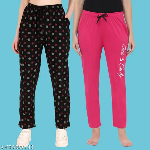 Trendy Women Trackpant for regular use pack 2