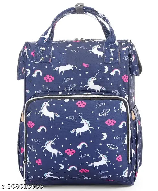 Lil Sprouts Baby Diaper Bag, Mothers Maternity Bags for Travel (Unicorn Blue-Style2)