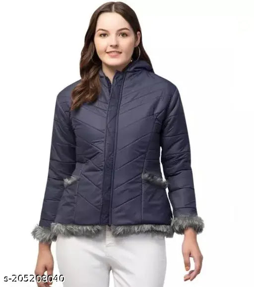 WOMEN'S FULL SLEEVE SOLID JACKET