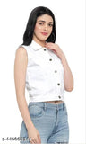 White Denim Jacket for women