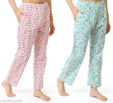 payzama for women & Women's Cotton Printed Pyjama. Pack Of 2 Pajamas