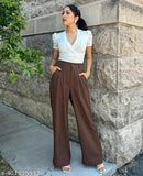 Coffee brown Women Trendy Trouser