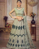 Jesani Creation Aliya Letest Trendy Design Ari Work Embridered Free Size Lehenga Choli Up to 2XL With Unstitched Blouse Piss/Sleeve, And Dupatta/Designer Lehenga /Wedding Lehenga/banarasi lehenga.