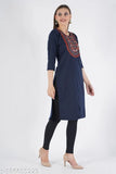 wool kurta/woolen embroidered kurta/winter kurti for women/