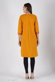 Woolen Kurti_Mustard_Red