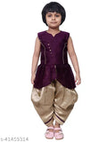 SNIFFY Girls Bangoli Kurta Dhoti Set