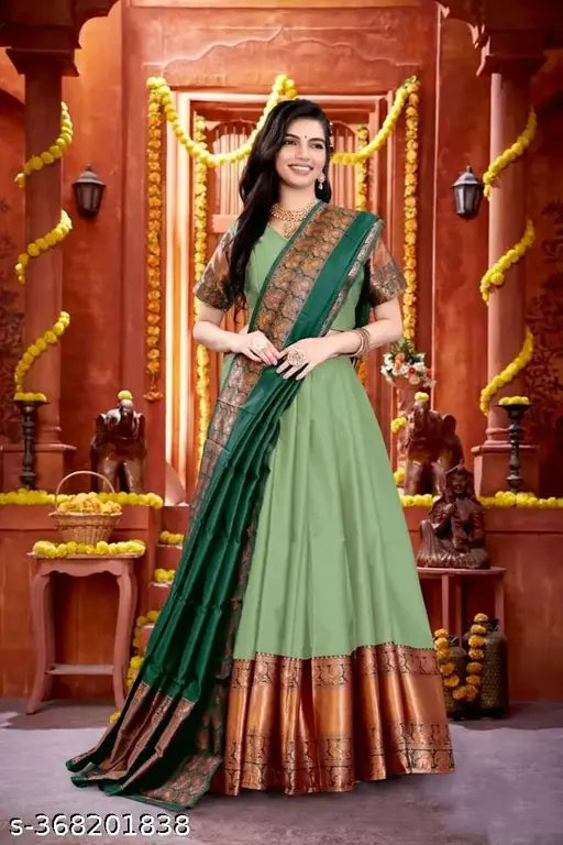 New Designed South Indian Lehenga Choli For women And Girls-KUSUM.