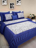 Jaipuri Double Bed Bedsheet Combo Pack 2 Bedsheet with 4 Pillow Cover