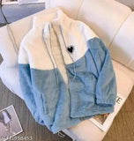 AYAT FASHION BRANDED FAR JACKET BLUE FOR GIRLS