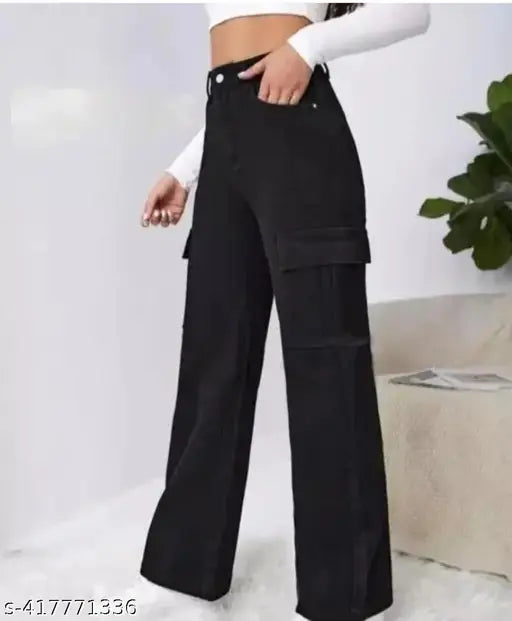 HRC 4 Pocket Cargo Pant Black For Girls