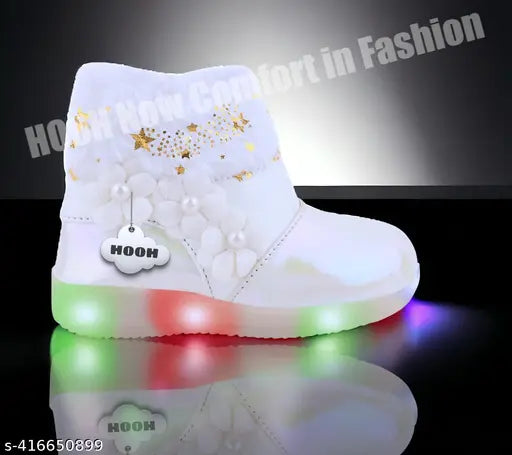 Range of Latest and Stylish Girls Skin friendly, lightweight Led Light Shoes